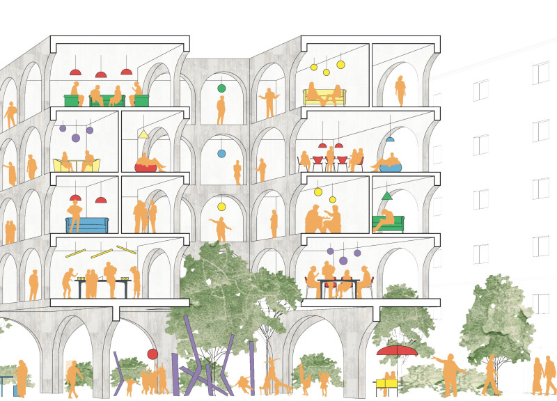 An Urban Residence Integrating Greenery and Community