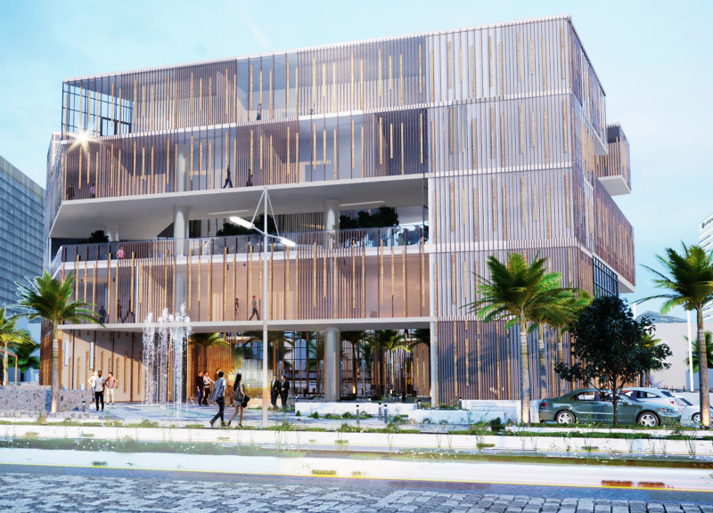 Sensory Spaces with Distinct Geometric Masses Enhancing Community Interaction