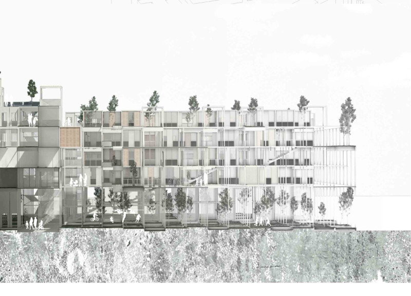 Steel Mesh Framework Elevating Flexible Community Living