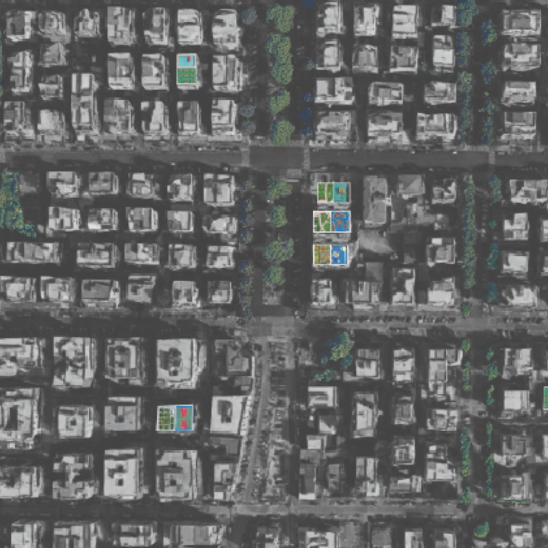 Community Spaces Enhanced by Concrete and Flexible Wood-Framed Structures