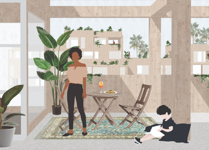 Reimagining Community Spaces with Terraces and Balconies for Sustainable Urban Living