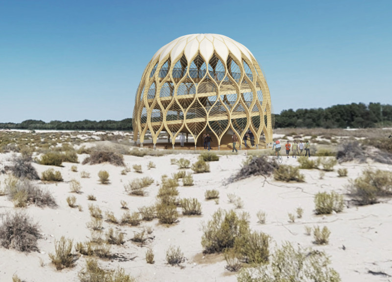 Curvilinear Viewing Tower Crafted from Cross-Laminated Timber with Emphasis on Accessibility