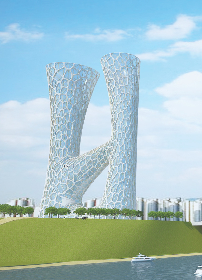 Photocatalytic Tower Constructed with Cross-Laminated Timber Panels for Urban Air Purification