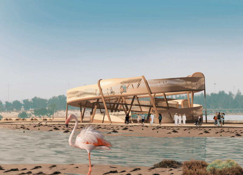 Rammed Earth Structure Enhances Engagement with Wetland Ecosystem