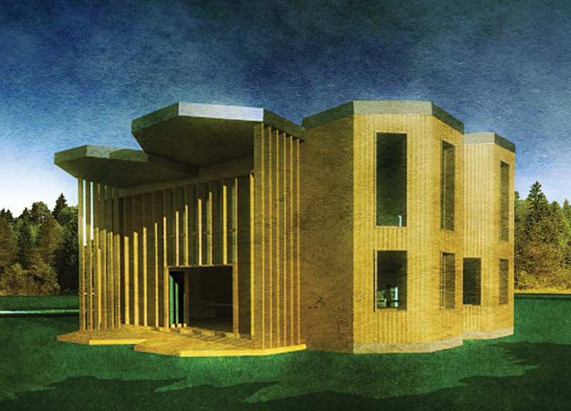 Wildflower-Inspired Structure Featuring FSC-Certified Hardwood and Triple-Glazed Windows