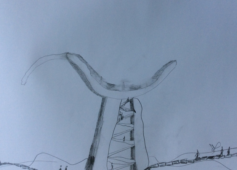 Elevated Platforms of Floating Concrete Enhancing Wildlife Observation