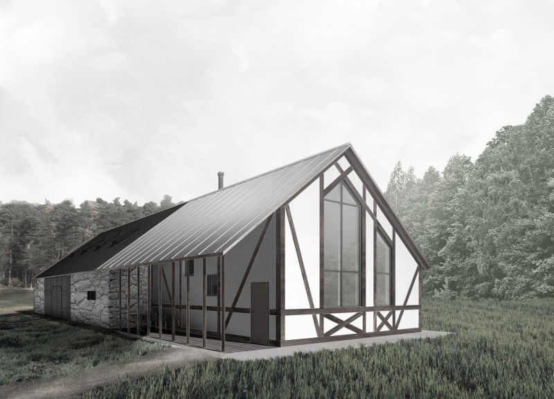 A Renovated Guest House Integrating Terrace and Modern Annex