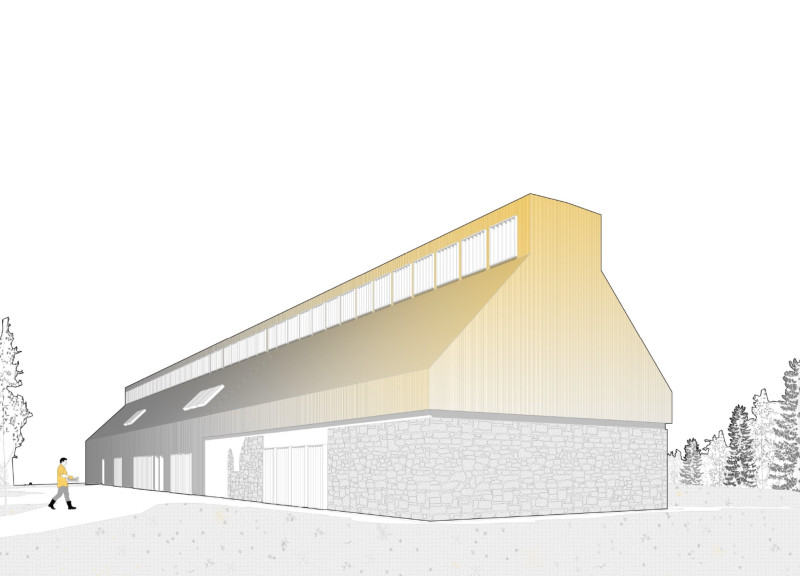 Gravitational Ventilation and Aluminum Cladding in a Traditional Herb Drying Barn