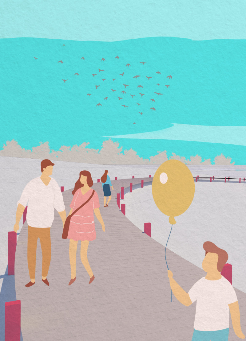 Timber Louvers Enhancing Wildlife Observation in Wetland Reserve