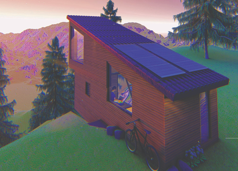 Deodar and Chir Wood Forming a Compact Micro-Living Experience in Shimla