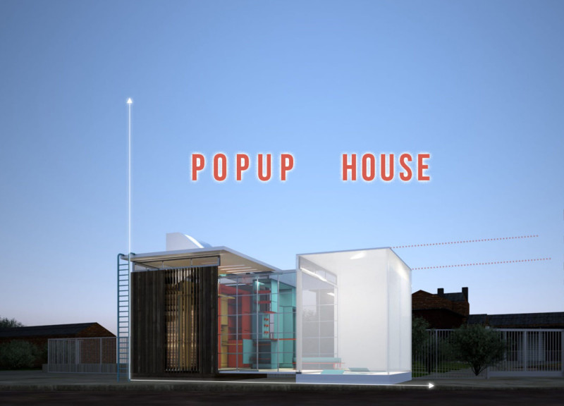 Compact Cube with Wooden Facades and Rooftop Garden for Urban Living