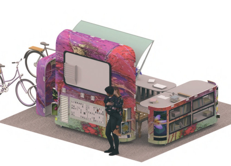 Engaging Community Spaces Through Reclaimed Plywood and Interactive Design Elements