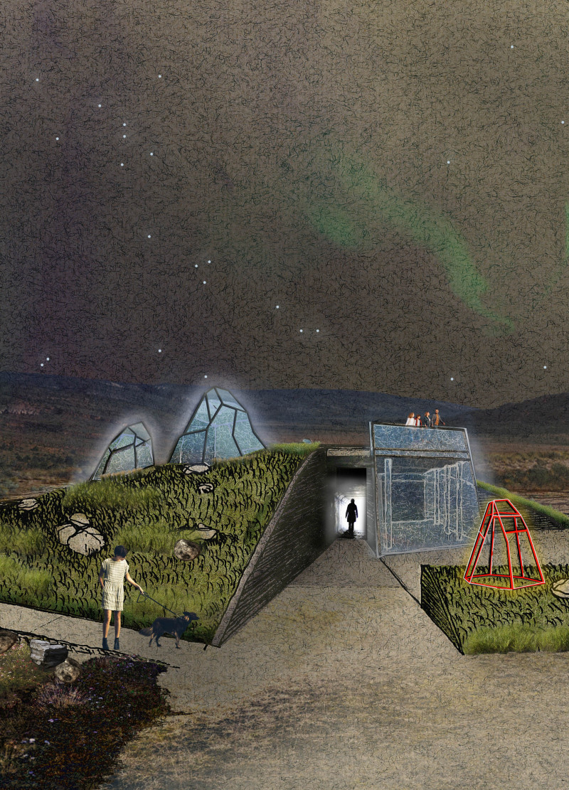 An Educational Pavilion Integrating Volcanic Landscapes