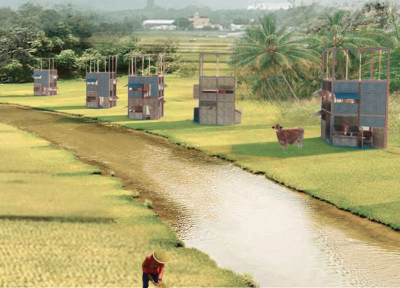 Modular Elevation and Lightweight Wood Solutions for Resilient Living in the Mekong Delta