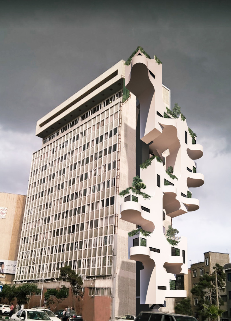 Geometric Facades with Integrated Plant Cover in a Sustainable Urban Community