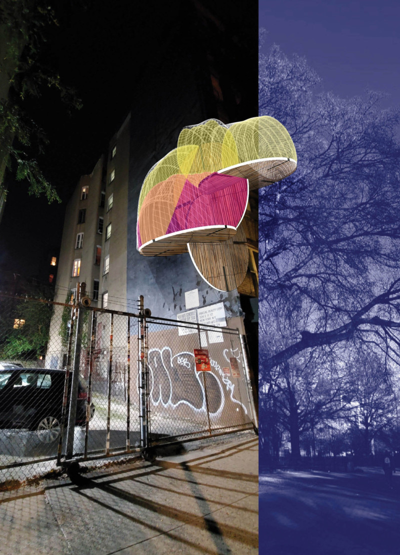 Colorful Netting and Modular Flooring Define Adaptive Urban Living Space