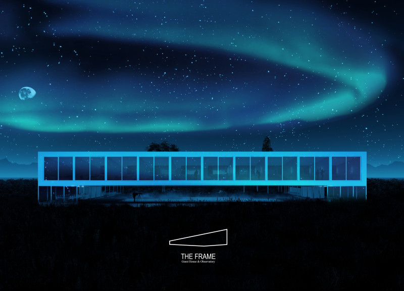 Metallic Reflections Framing Nature in a Guest House Retreat