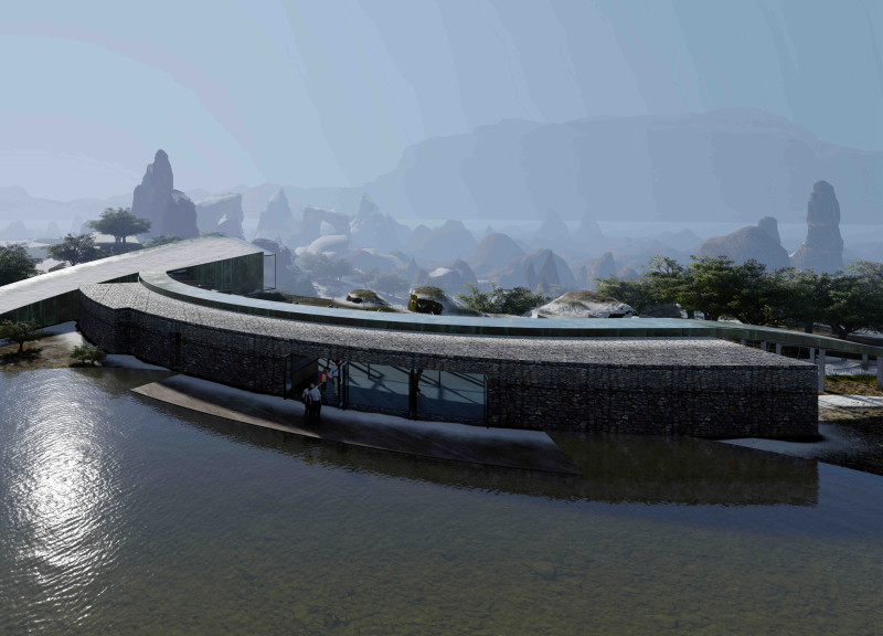 Volcanic Stone Cladding and Glass Viewpoints Enriching Educational Experience