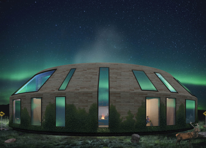 Volcanic Stones and Sustainable Wood Shape a Community Hub in Iceland