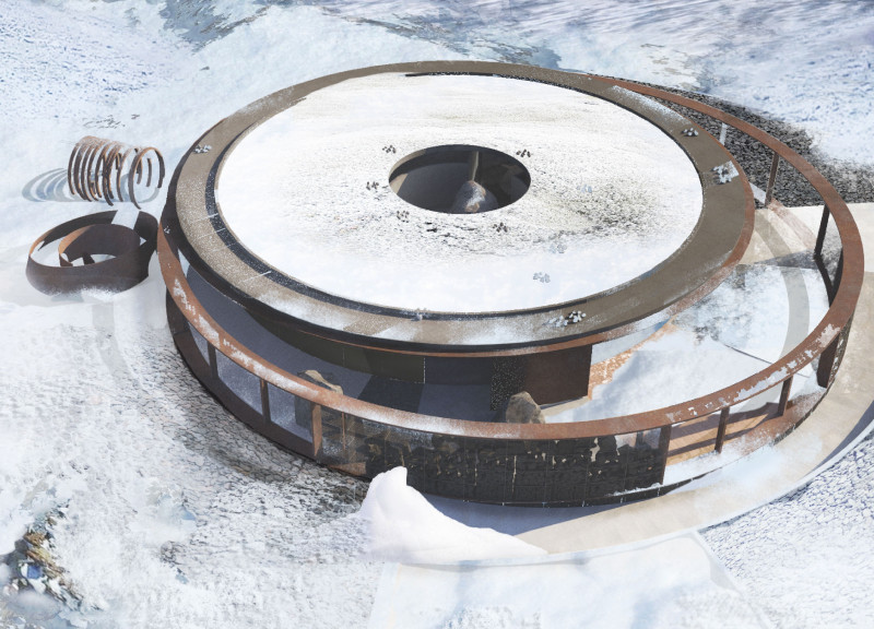 A Volcanic Retreat Lodge with Dynamic Spatial Flow