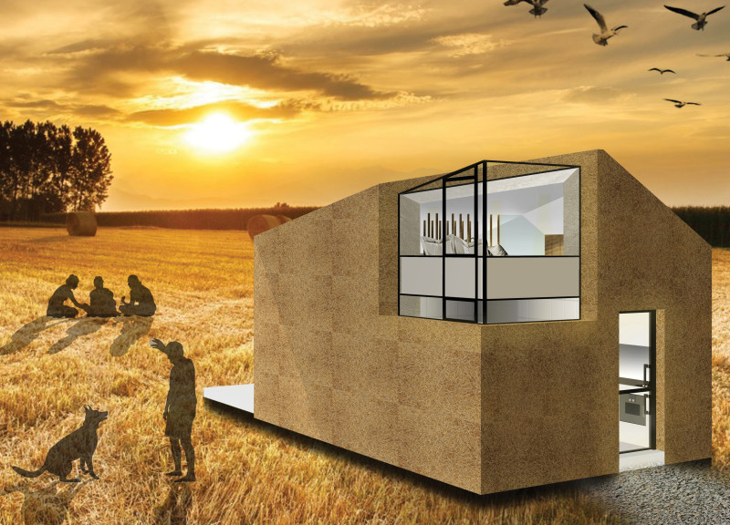 Straw-Insulated Microhomes with Reclaimed Timber Framework