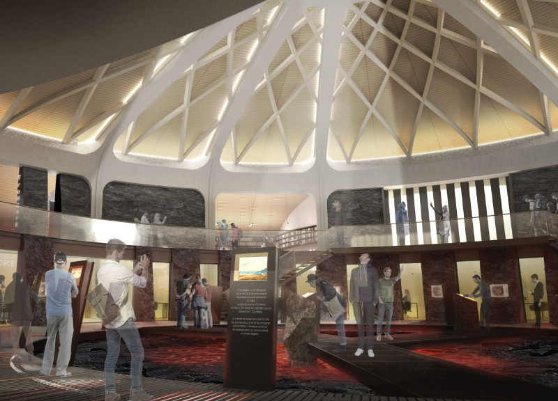 Luminous Tip and Concentric Layout in a Sustainable Structure