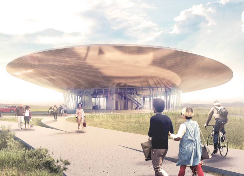 Reflective Surfaces Enhancing Natural Views in a Landscape Hub