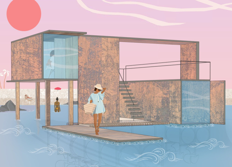 Flood-Resilient Living with Cor-Ten Steel and Natural Ventilation