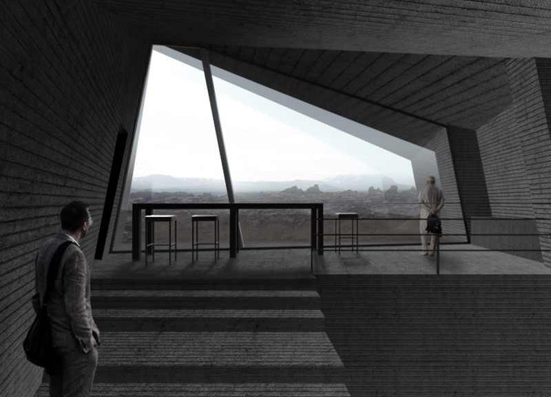 Concrete Shelters Surrounded by Natural Light with Geothermal Heating