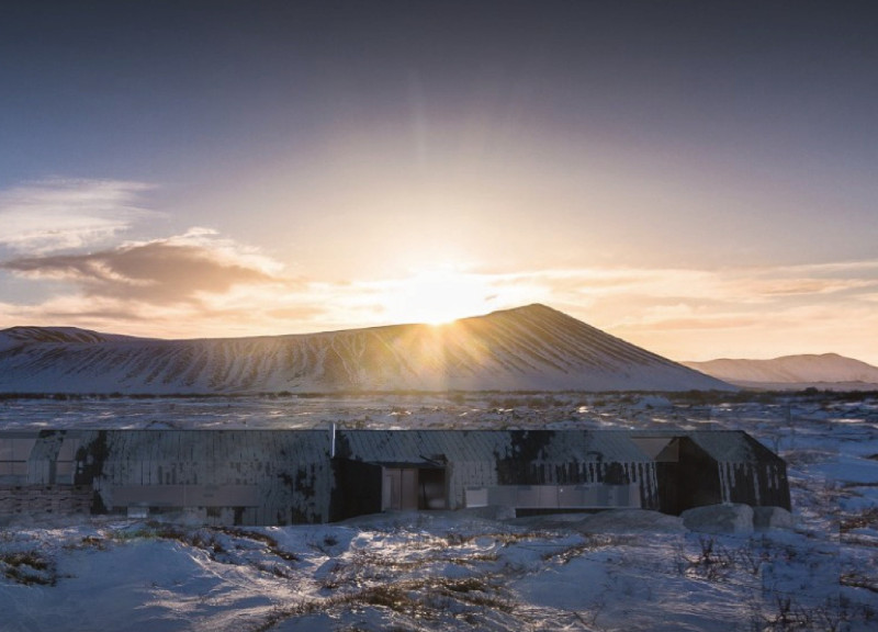 Cor-Ten Facade and Geothermal Wellness Retreat in Iceland