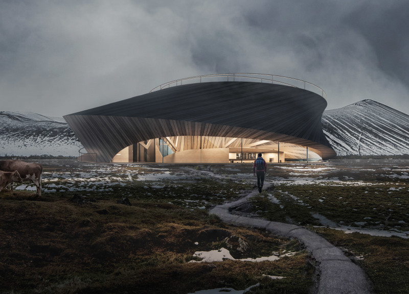 A Volcanic Heritage Center Inspired by Eruption Landscapes