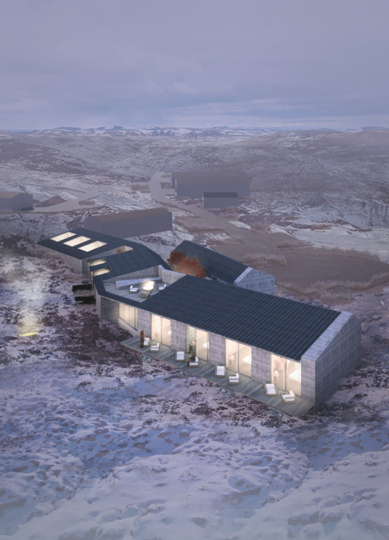 Earth-Sheltered Retreat with Lavacrete Walls and Integrated Hot Springs