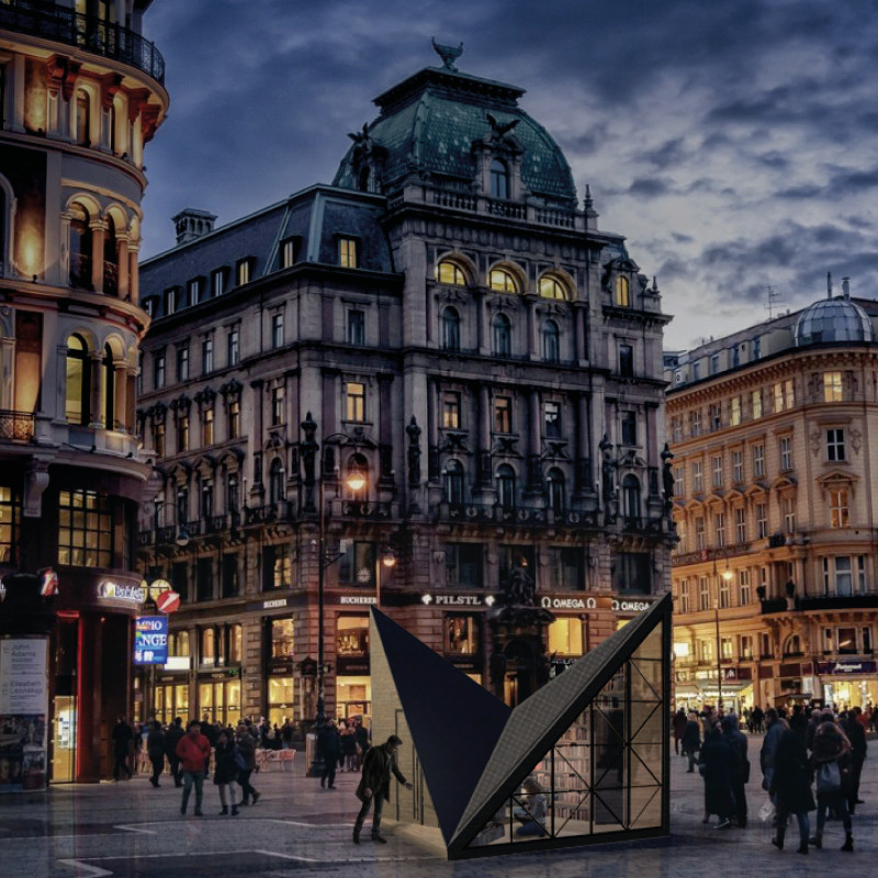 Diagonal Facades Create Unique Reading Spaces in Timber Structure