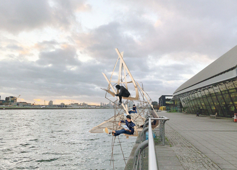 Bending Plywood and Cardboard to Create a Bridge for Academic Connectivity
