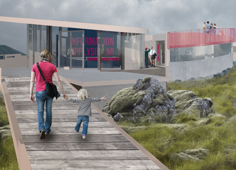 Silica Composite Forms Merging with Volcanic Landscapes in Visitor Center Design