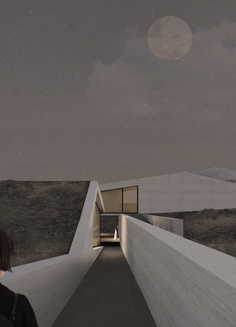 Emerging from Lava: a Ground-Level Visitor Center Embracing Natural Terrain