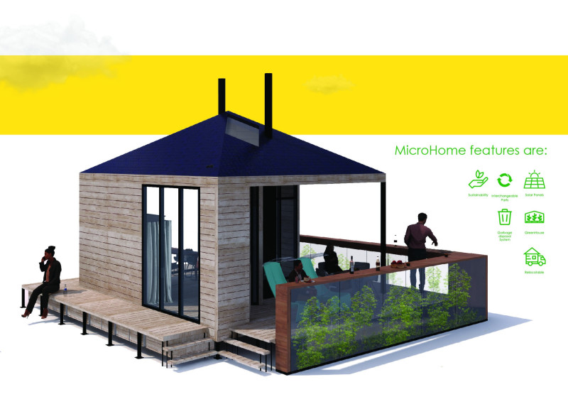 Solar-Powered Micro Home with Integrated Greenhouse