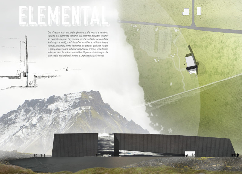 Reflective Anthrazinc Facade Adapting to Volcanic Landscapes in a Community Museum