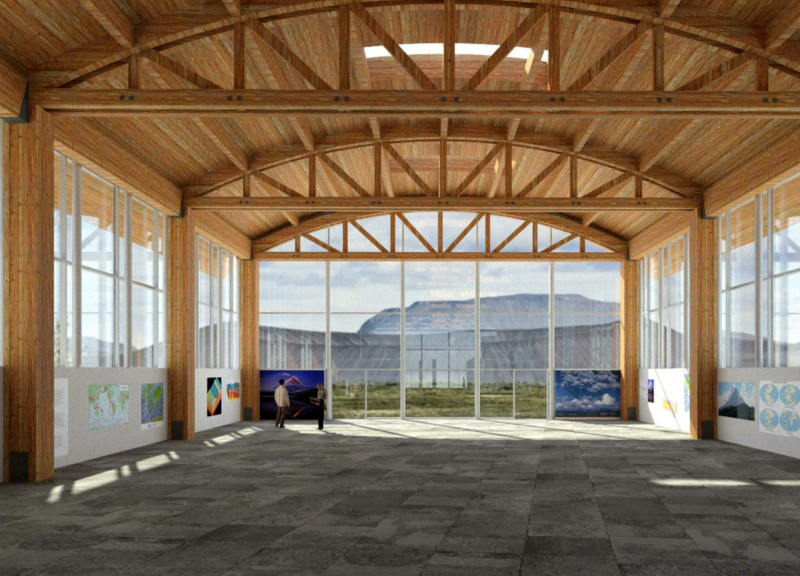 Natural Light and Timber Structures Highlighting Geological Heritage