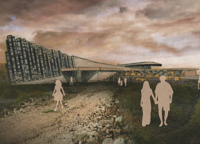 Turf-Covered Spaces That Frame Volcanic Landscapes in a Dynamic Educational Experience