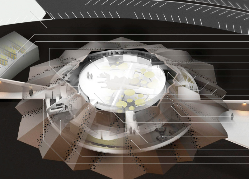 Corten Steel Skin with Perforations Enhances Light Play in Natural Setting