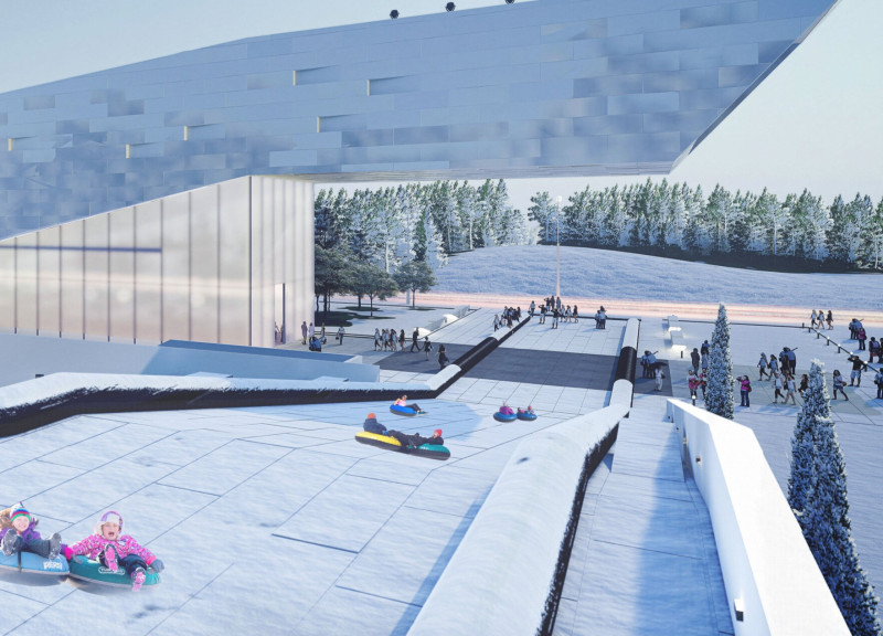 Rainwater Harvesting Roof and Space Frame Structure as a Community Hub