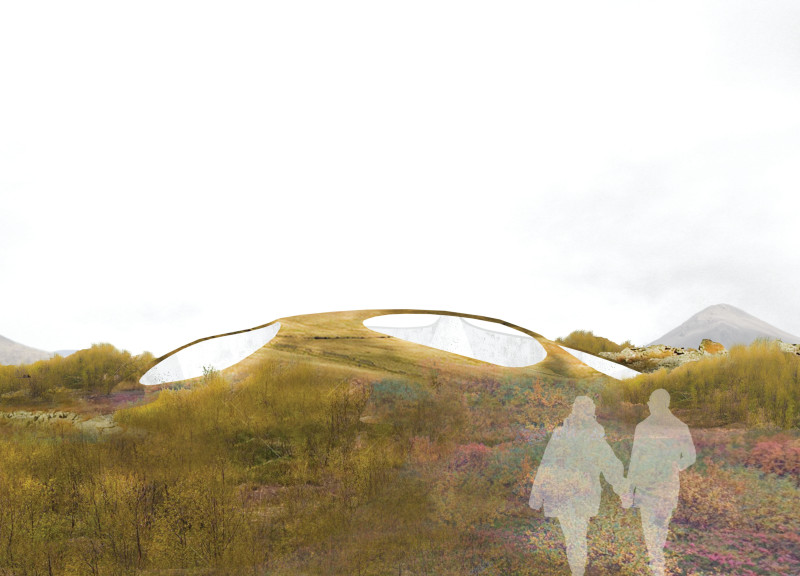 Underwater Experience with Curvilinear Forms and Community-Focused Sleeping Pods