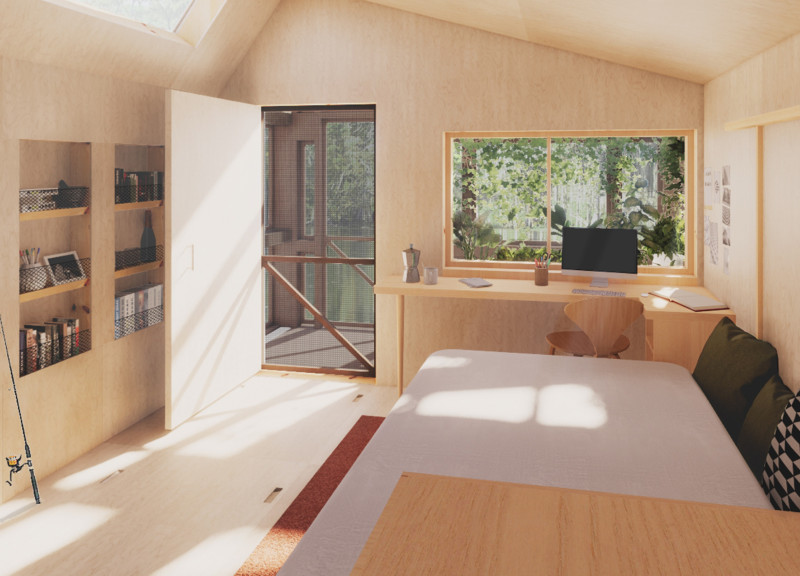 Floating Habitat with Polyethylene Foundation and Sustainable Features