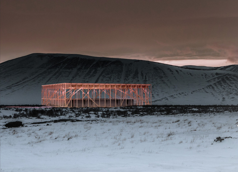 Community Hub Featuring Temporary Exhibitions and Orientation Table