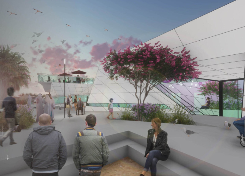 Dynamic Diagrid Structure with Aluminum Facade for Ecotourism Visitor Centre