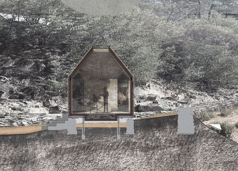 Local Stone Cabins Elevated for Natural Ventilation and Introspection