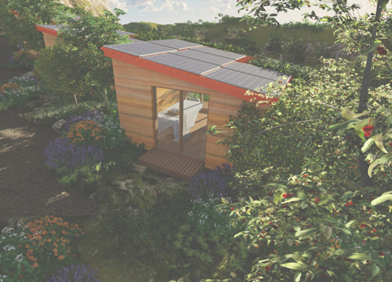 Rammed Earth Retreat Surrounded by Lush Greenery