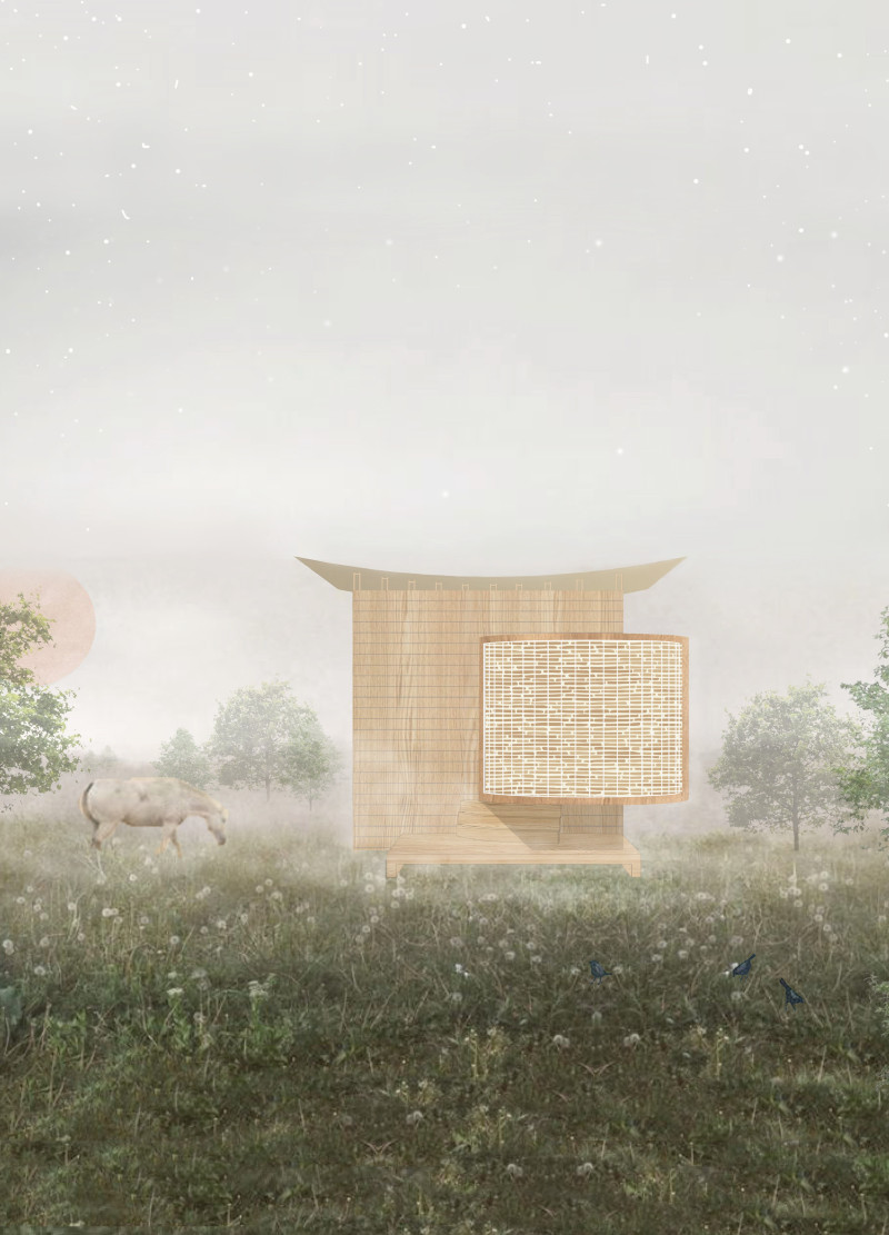 A Lunar-Inspired Cabin for Meditation and Reflection