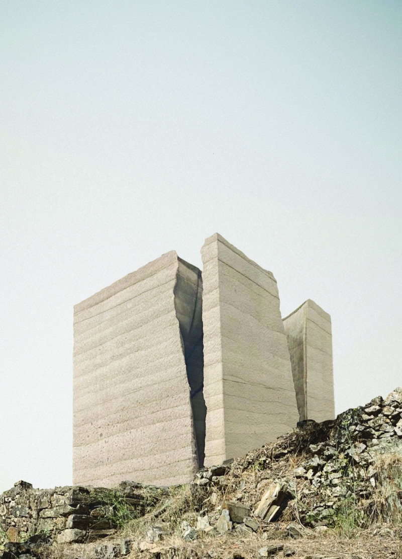 Rammed Earth Caves Supporting Mindfulness in Natural Landscapes